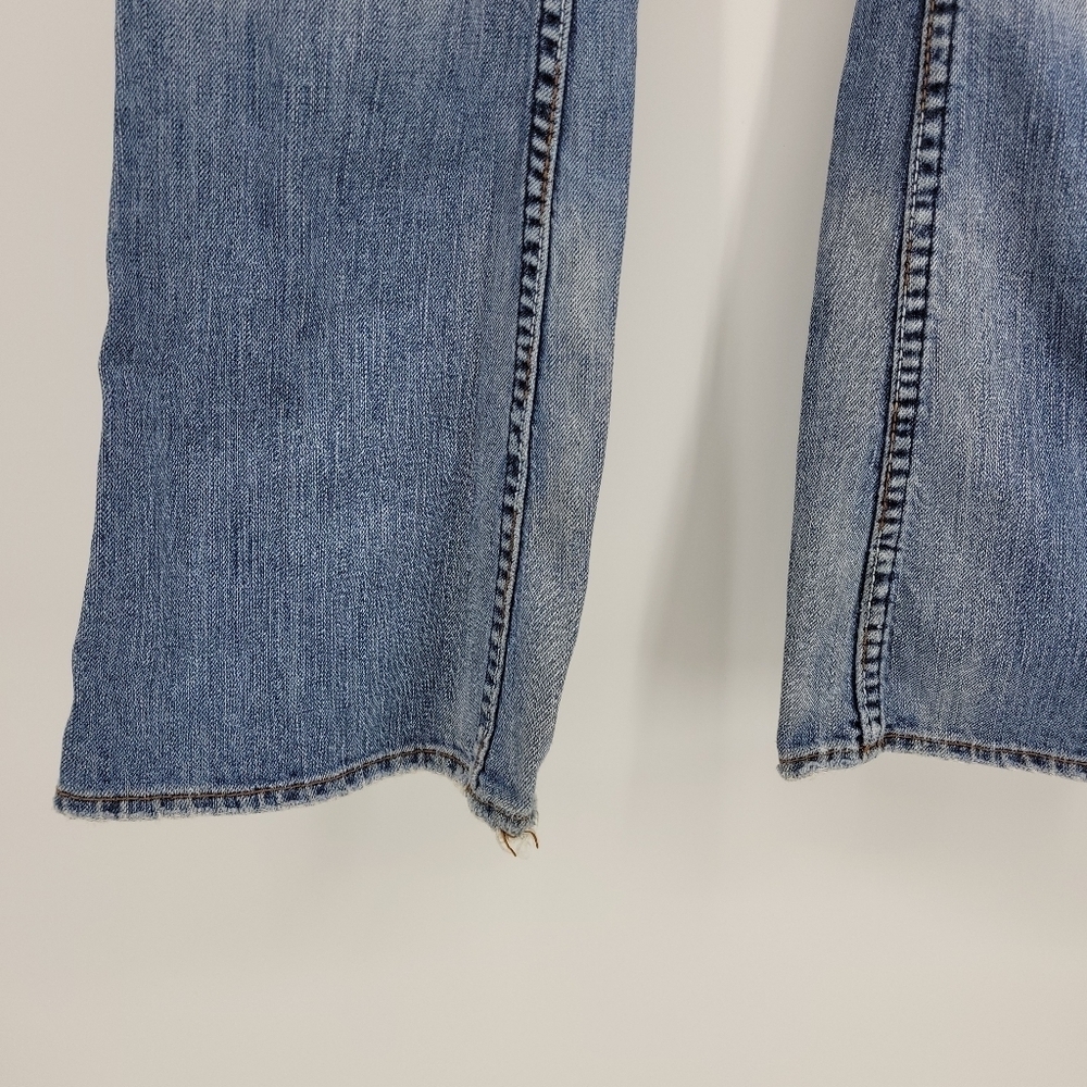 Silver Jeans Womens Element Flare Faded‎ Distressed Jeans Size 27 - Picture 5 of 16